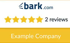 An example of a bark.com company getting 5 star reviews