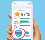 HomeStars mobile app showing contractor score