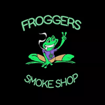 Froggers Smoke Shop logo