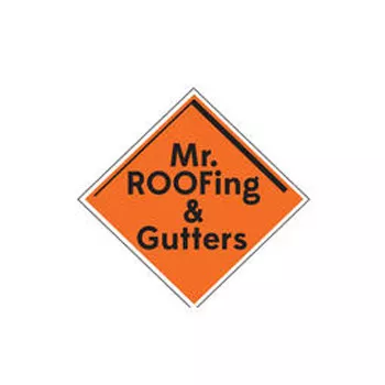 Mr. ROOFing and Gutters Logo